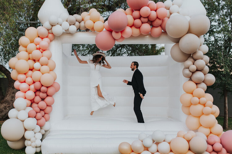 White Bounce House Rental Sacramento